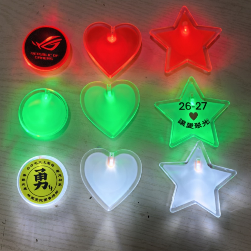 胸牌发光工牌发光胸章工作牌定做