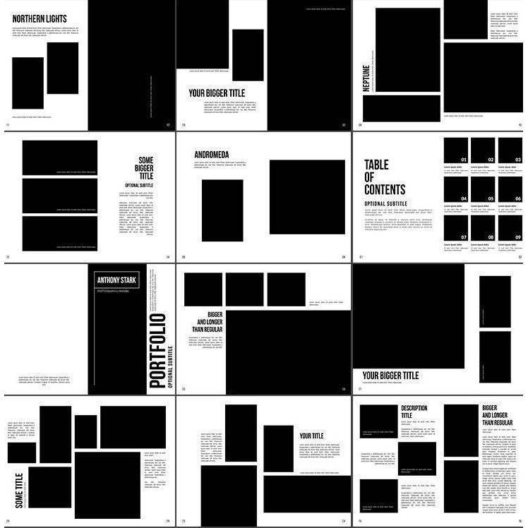 36页杂志企业宣传画册产品介绍图文排版A4规格设计PSD模板PS素材