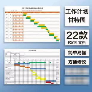 项目管理工作进度Excel表格APQP项目开发进度计划表甘特图模板