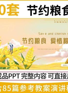 节约粮食珍惜粮食勤俭节约杜绝浪费光盘行动ppt模板教案演讲稿
