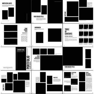 36页杂志企业宣传画册产品介绍图文排版 A4规格设计PSD模板PS素材