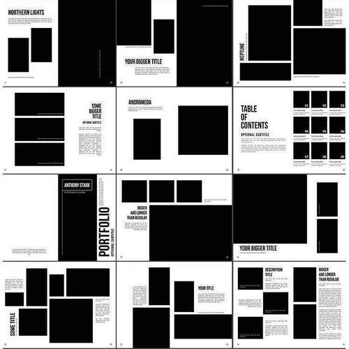 36页杂志企业宣传画册产品介绍图文排版A4规格设计PSD模板PS素材