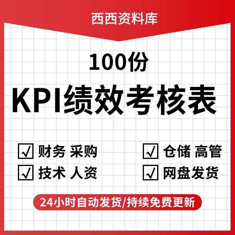 KPI绩效考核表公司财务采购行政部门员工岗位关键指标绩效考核表