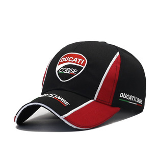 F1周边杜卡迪车队赛车帽骑士摩托机车棒球帽男女同款遮阳鸭舌帽子