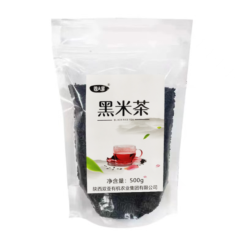 茶 周大黑黑米茶 洋县纯黑米代用茶 陕西汉中洋县特产