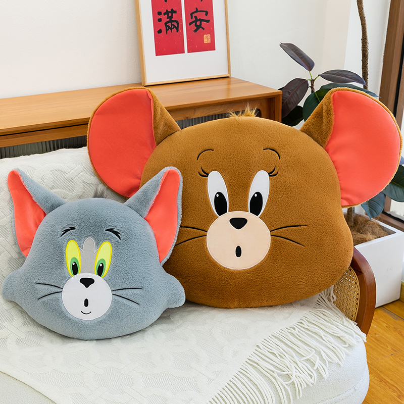 猫和老鼠毛绒抱枕可爱猫玩具公仔