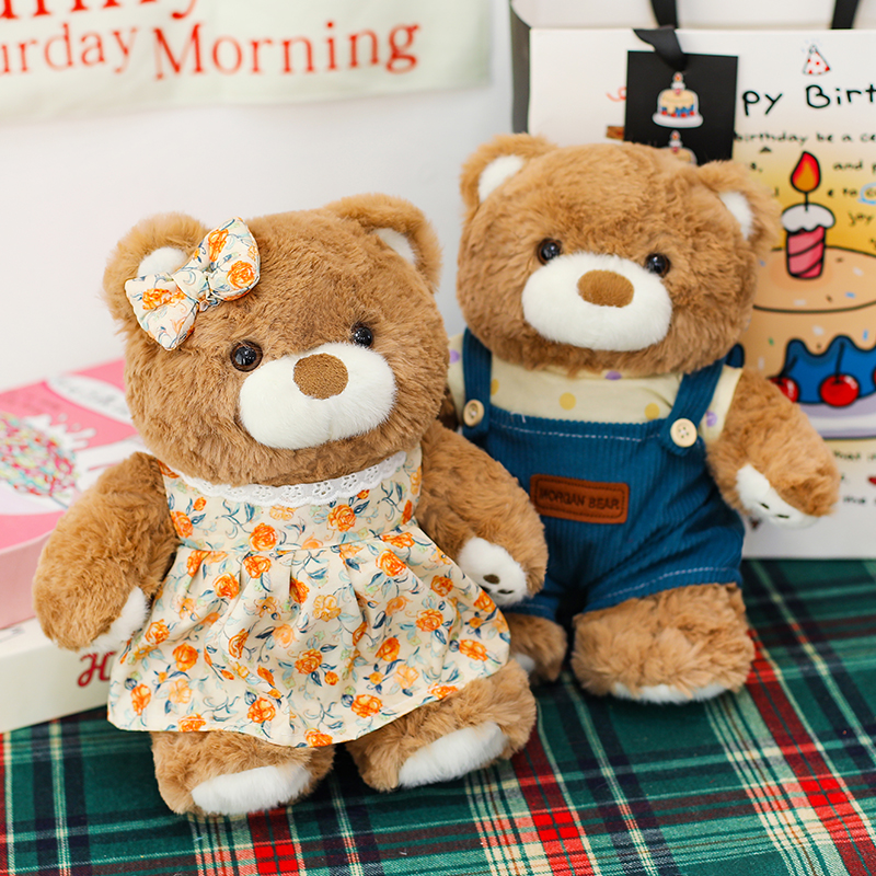 背带裤吉福特熊毛绒玩具公仔熊
