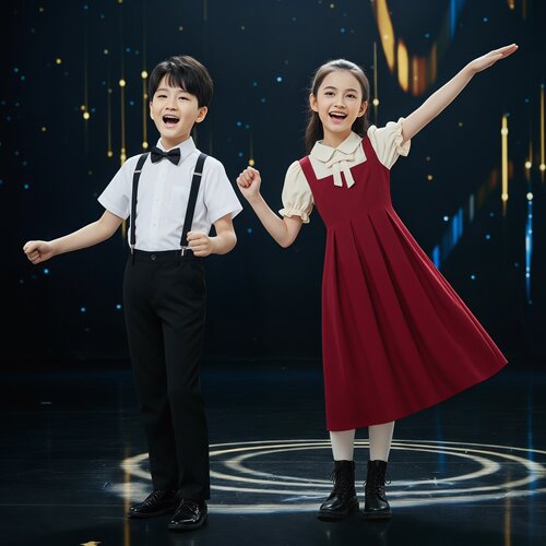 儿童合唱演出服中小学生大合唱团