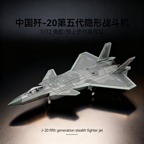 旭嘉172比例歼-20隐形战斗机
