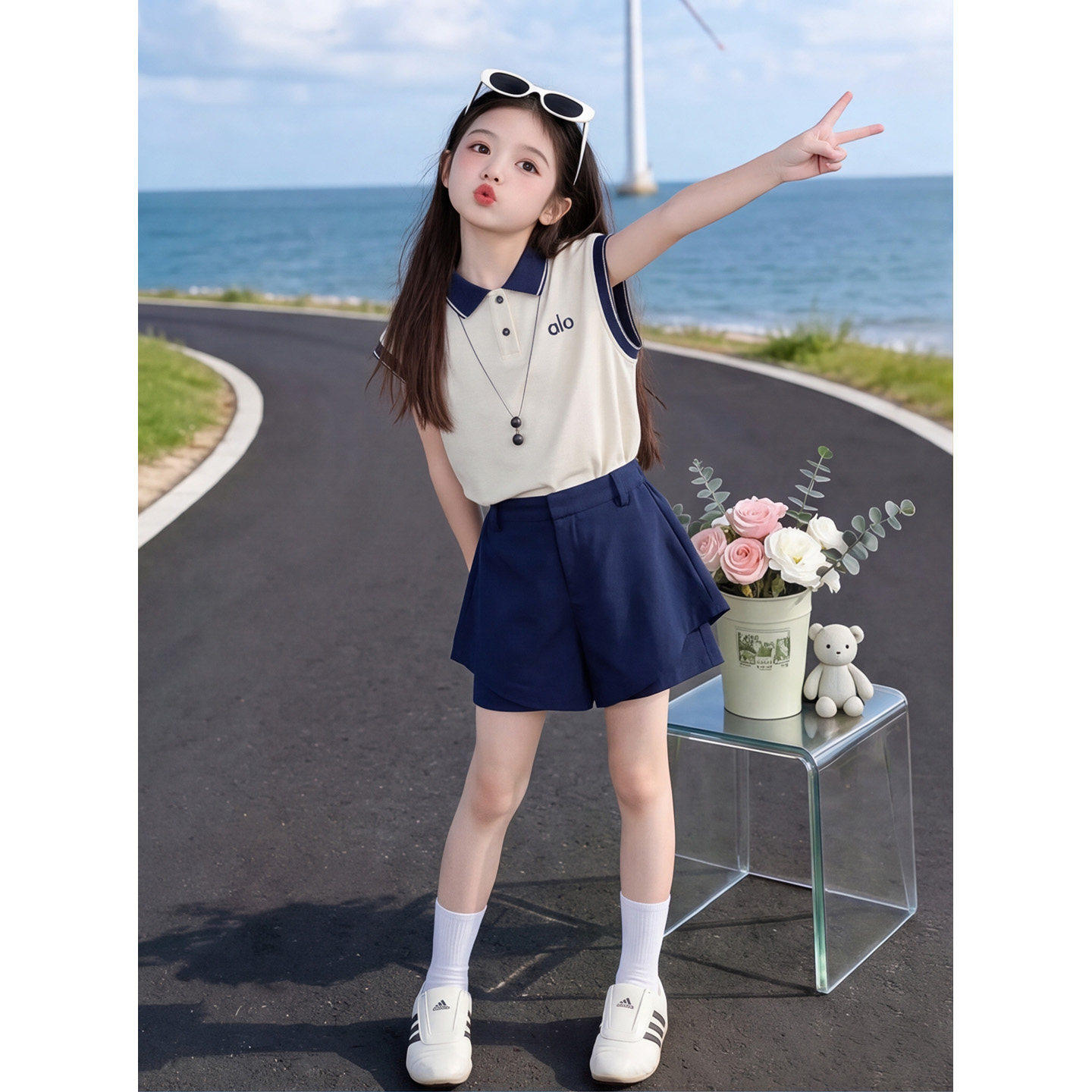 女童2026新款今年流行爆款夏套装