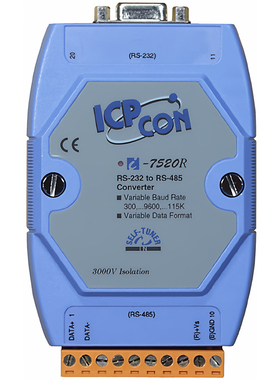 泓格 I-7520R RS-232转RS-485模块(隔离保护RS-485)