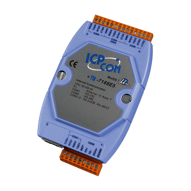 泓格 I-7188E5（D）串口转换器四个RS232和1个RS485 I-7188E5-485