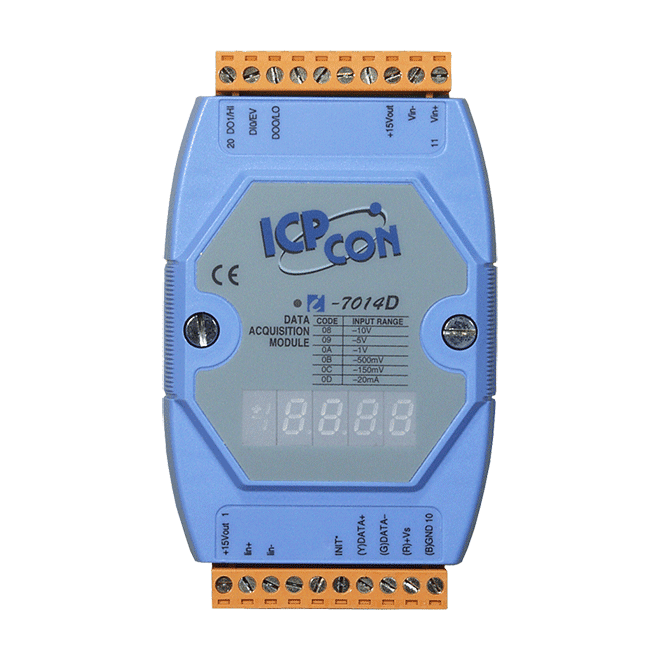 ICPDAS泓格 I-7014D 1路变送器输入模块(支持线性转换)