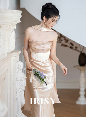 IRISY 绝美订婚礼服裙女法式高级感新娘敬酒服2026新款抹胸晚礼服