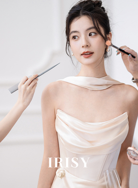 IRISY 「潮汐」绝美订婚礼服法式高级感新娘结婚敬酒服抹胸连衣裙