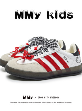 女童德训鞋kitty猫板鞋春夏2025新款软底儿童小白鞋男童运动鞋