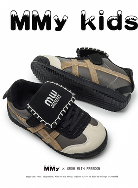 真皮儿童阿甘鞋2025春季新款软底防滑宝宝男童板鞋休闲儿童运动鞋