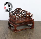 红木微型家具模型酸枝木雕花宝座微型沙发明清仿古模型摆件 包邮