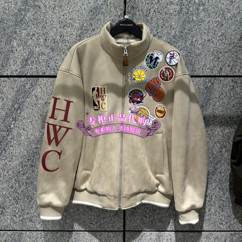 【NBA联名薄羽绒服】杰克琼斯冬季男装新款廓形外套刺绣226423021