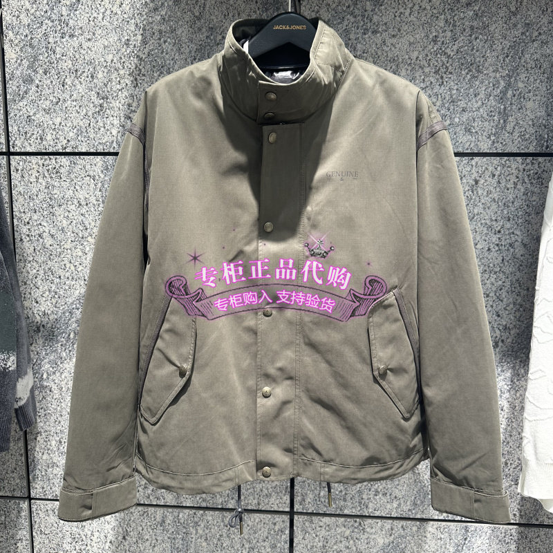 杰克琼斯时尚立领羽绒服俩穿可拆卸内胆百搭外套羽绒服 225423024