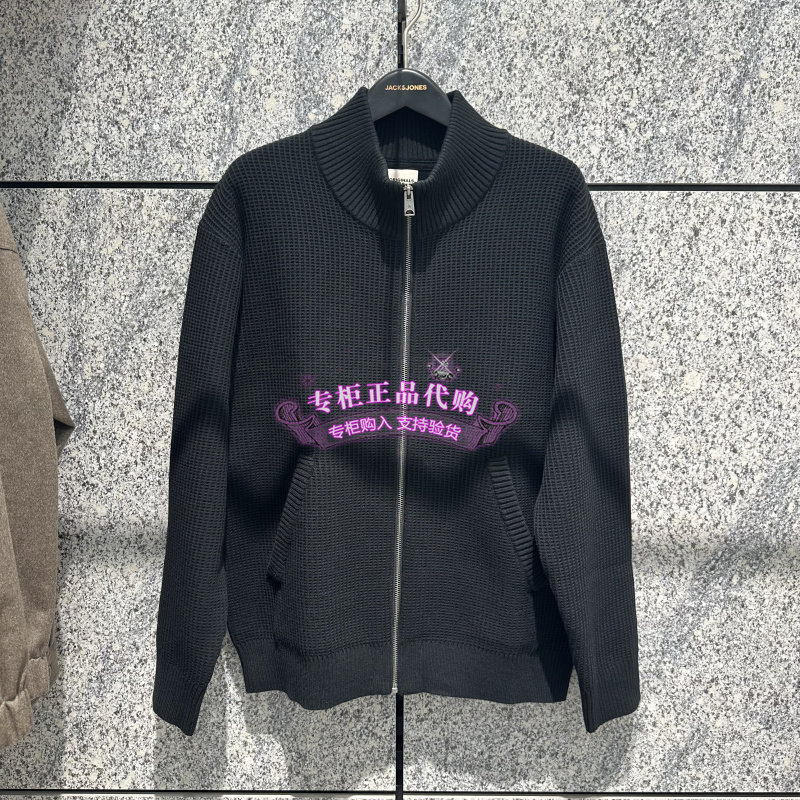 杰克琼斯加厚毛衣针织衫拉链舒适男 226425006 E40 6905571390106