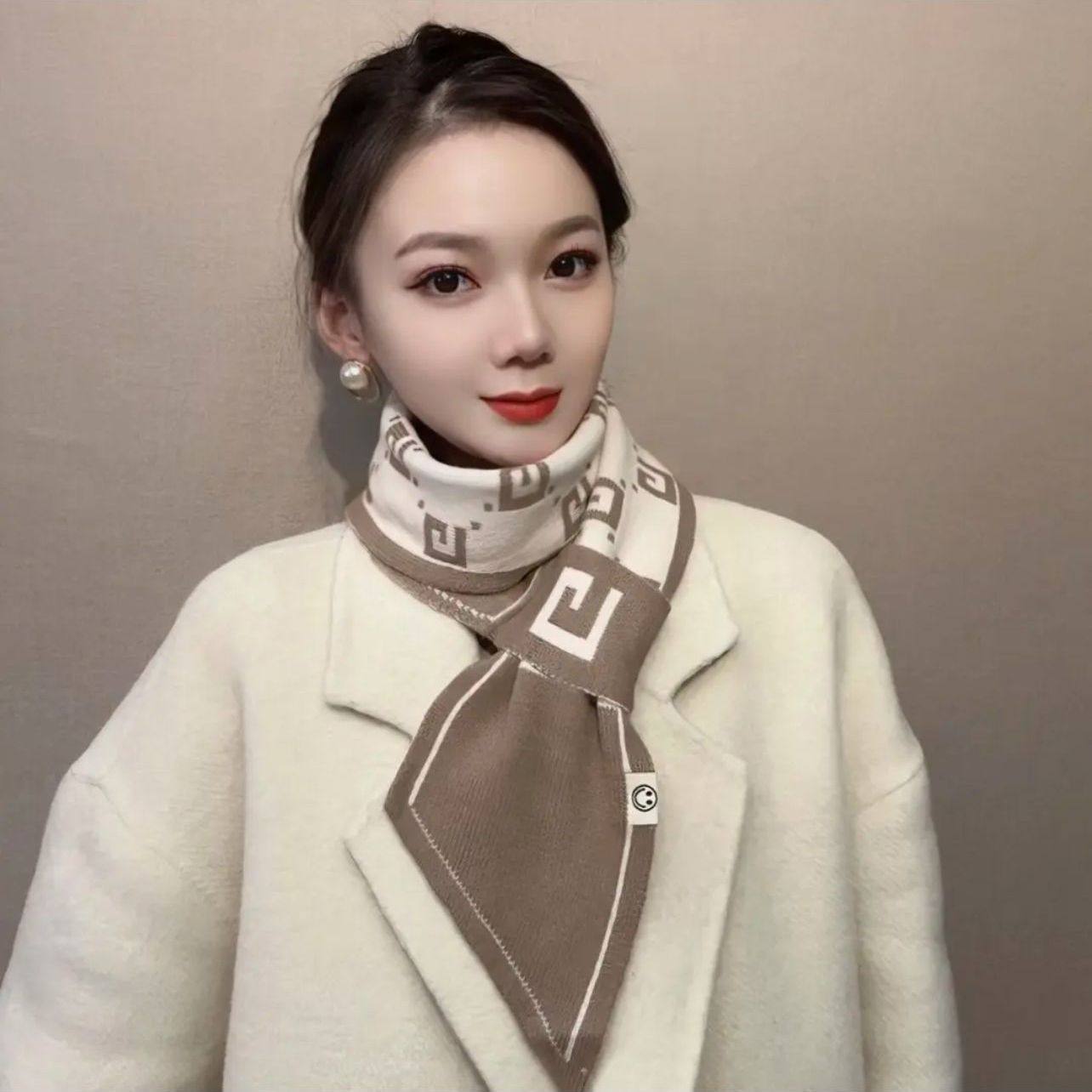 围巾女2024新款秋冬季保暖洋气加厚高级感韩版百搭时尚护颈围脖,服饰配件/皮带/帽子/围巾,围巾/丝巾/披肩,淘宝优惠券,粉丝福利购,淘宝优惠卷