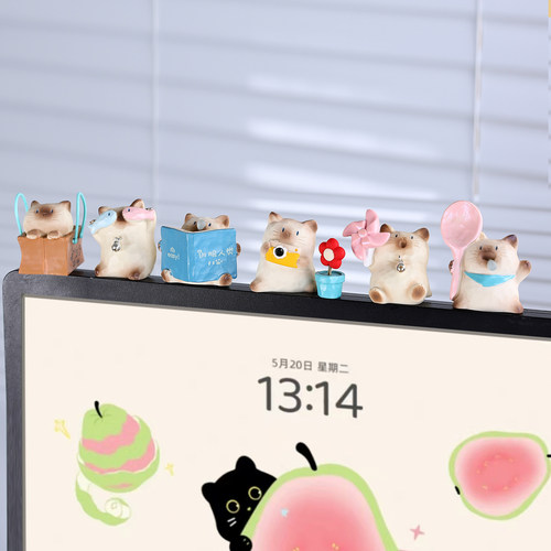 可爱猫咪中控台车载饰品摆件车内