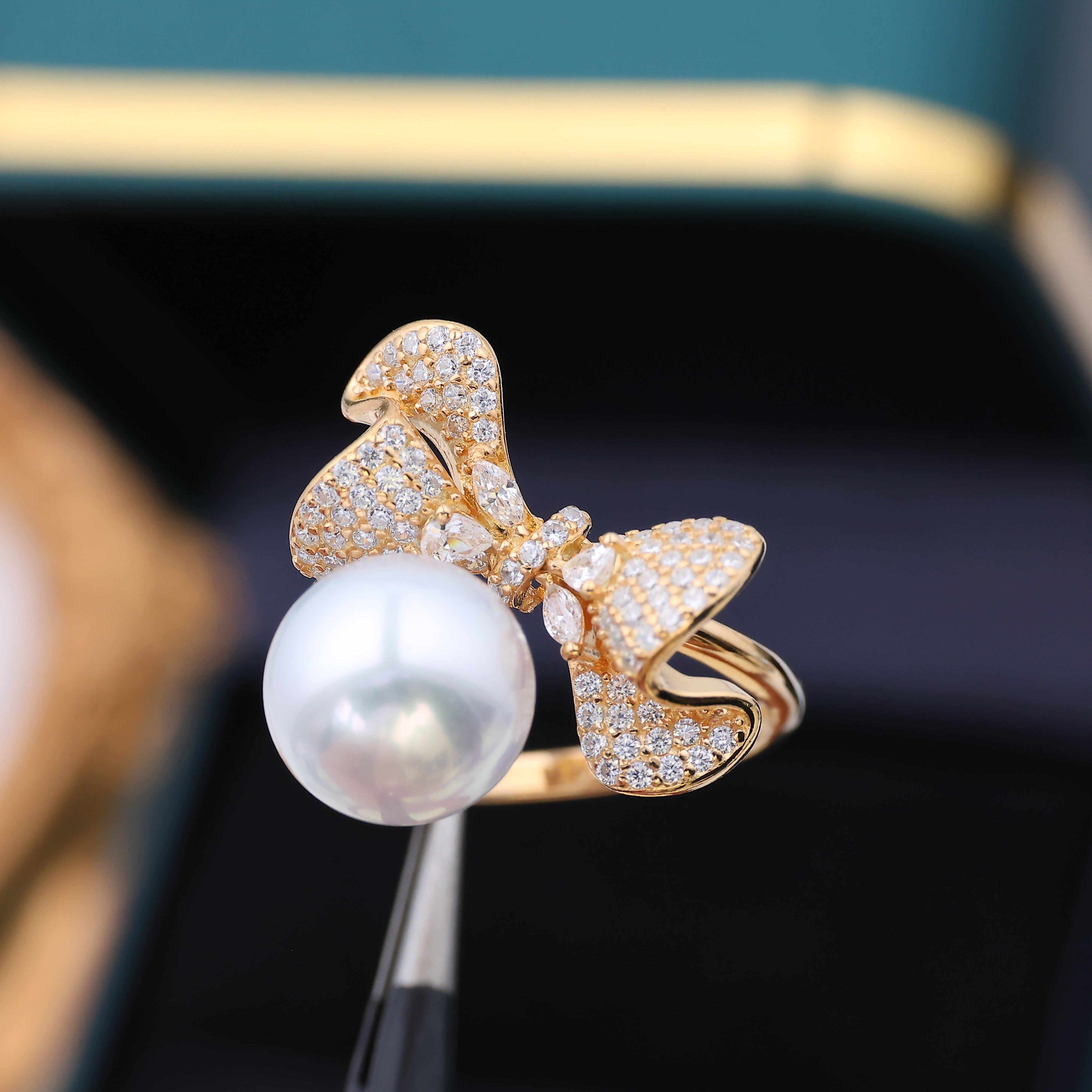 DIY配件 S925纯银蝴蝶结开口戒指空托珍珠指环手饰戒圈8-11mm圆扁,饰品/流行首饰/时尚饰品新,其他DIY饰品配件,淘宝优惠券,粉丝福利购,淘宝优惠卷