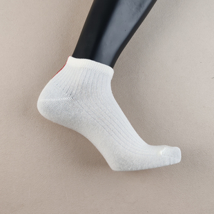 处理 纯棉白色短筒袜运动透气吸汗棉质袜子特价 库存尾货男士 春夏款