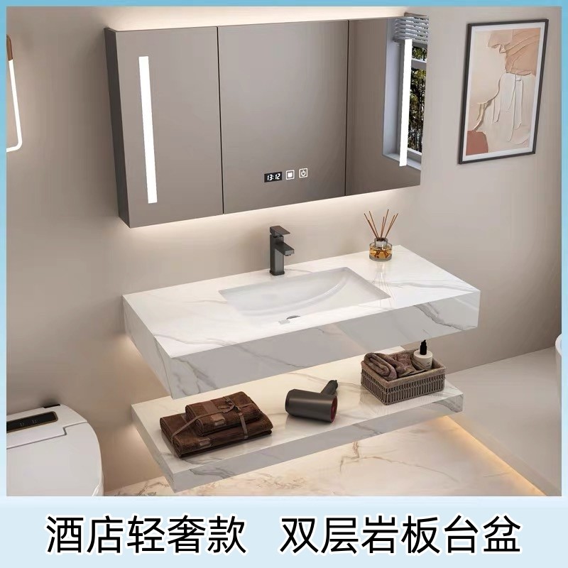 岩板洗手盆挂墙式洗脸盆壁挂式