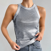 vest圆领套头无袖 Round 小背心 sleeveless inner neck pullover