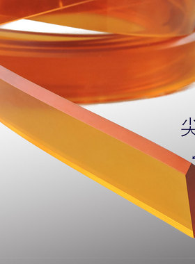 丝印刮胶油墨刮刀耐磨刮胶条覆膜 刮胶板 平口胶条尖刮平刮可定制