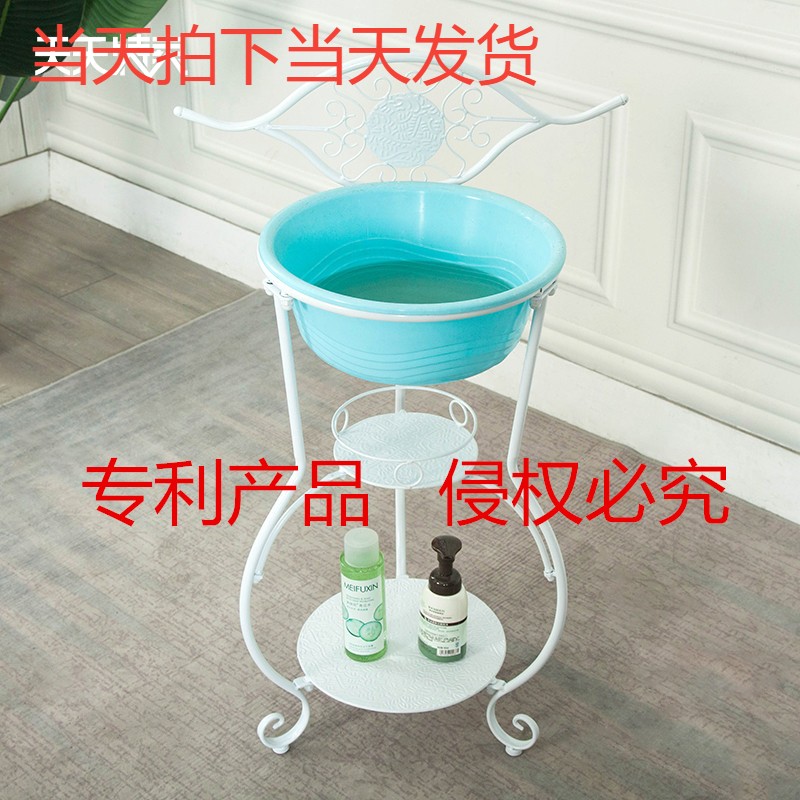 铁艺浴室面盆落地洗脸架