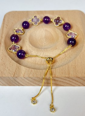 淄博琉璃手链春夏四叶草手链