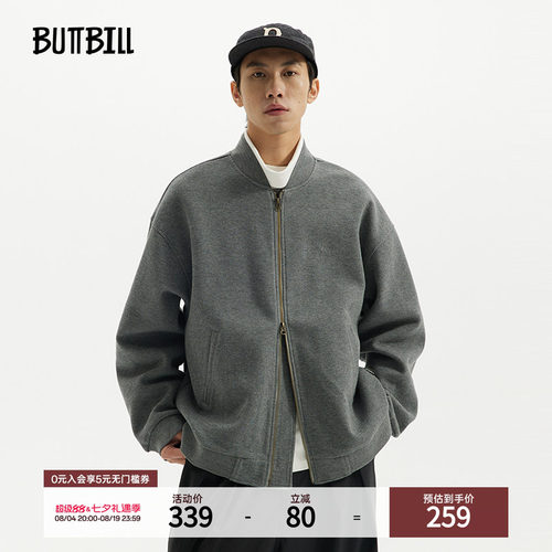 BUTTBILL日系复古棒球服宽松