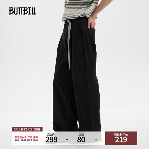 BUTTBILL抗皱易打理户外休闲长裤