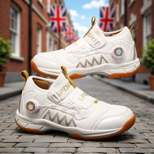 英伦风Gopers潮牌欧洲站男童羽毛球鞋网面透气中大童休闲运动球鞋