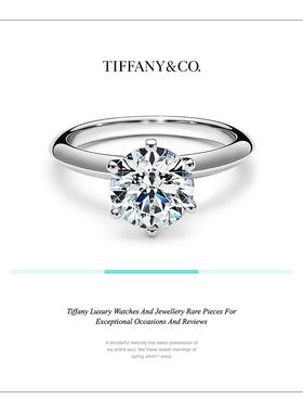 Tiffany 蒂芙尼 PPT 模板 130 页 奢华珠宝腕表品牌介绍新品发布