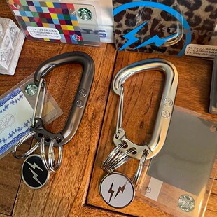 藤原浩闪电登山钥匙扣配件cleanfit风格高级感包包腰间挂件配饰潮