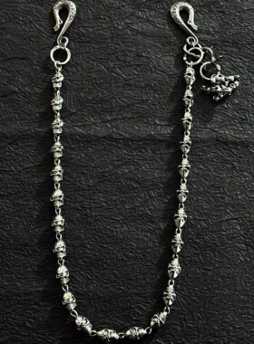 Domy Land龙头骷髅金属裤链腰链cleanfit个性vintage朋克腰间挂饰