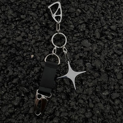 DomyLand原创简约四芒星钥匙扣