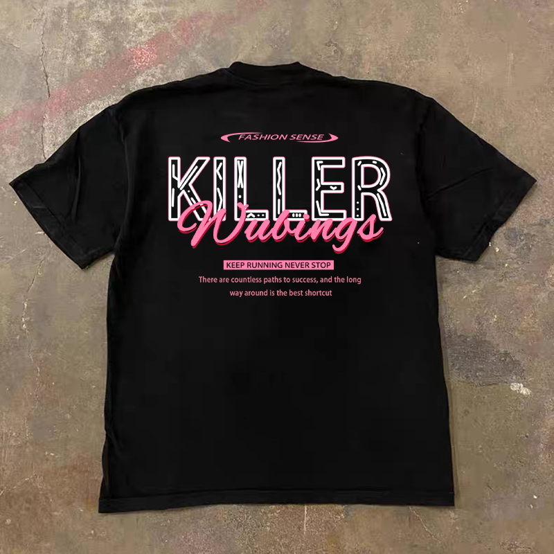 XIAO CHEN의 이야기에는 260G의 중량급 면이 들어있습니다  아메리칸 오버사이즈 커플 스타일 여성용 루즈한 반팔 티셔츠 남성용