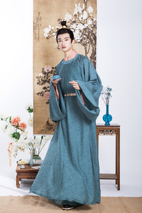 日常中衣简约春秋现货—荣轩 宋制圆领袍 挽纱坊 原创汉服