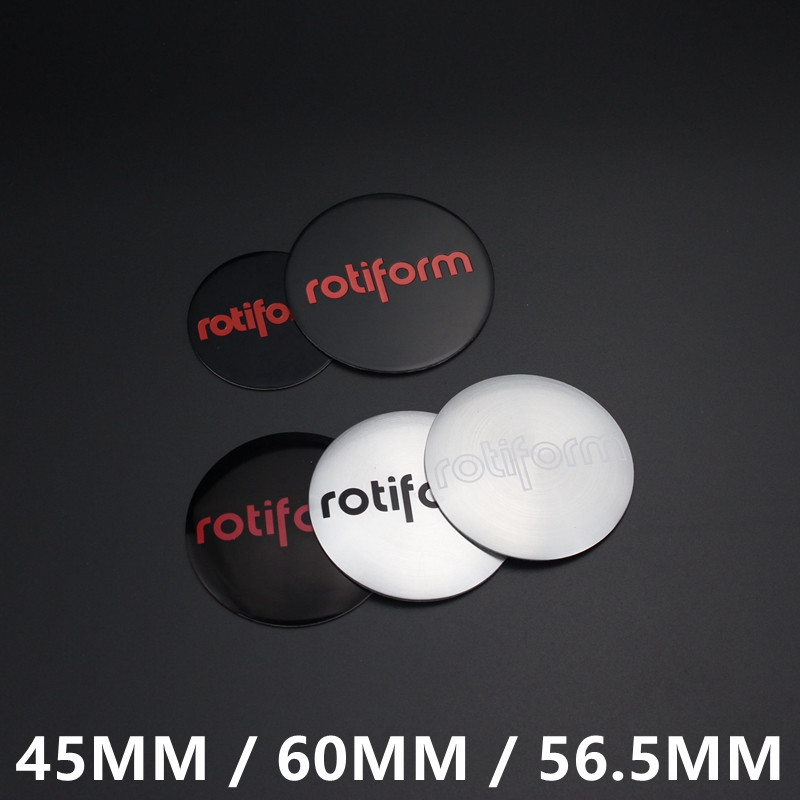 ROTIFORM改装轮毂盖标贴45MM铝合金装饰车贴56.5MM弧形车标62MM