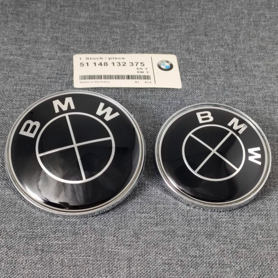 适用于车标1系2系3系5系7系引擎盖x1X5x6M2改装赛道黑色标志