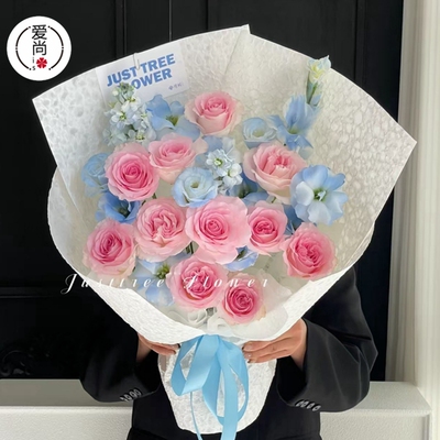 水岩纸水滴手工石纹纸肌理褶皱纹理鲜花包装纸防水手撕花艺包花纸