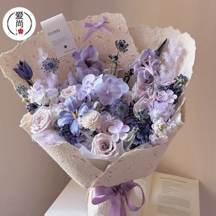 高级手撕东巴花瓣纸鲜花包装纸花束包花肌理纸花艺材料花店资材