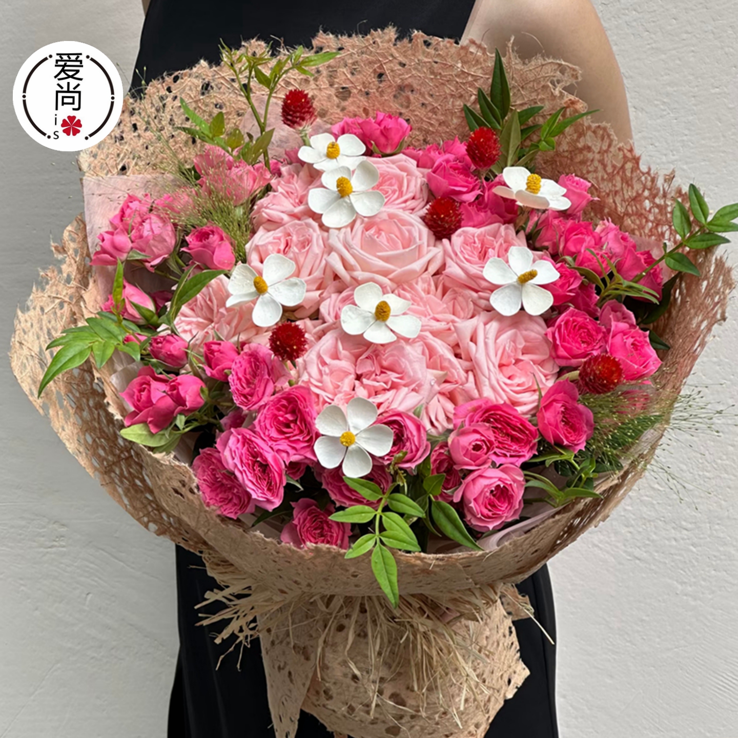 咖色梦幻洞洞纸艺术纸手撕花瓣纸