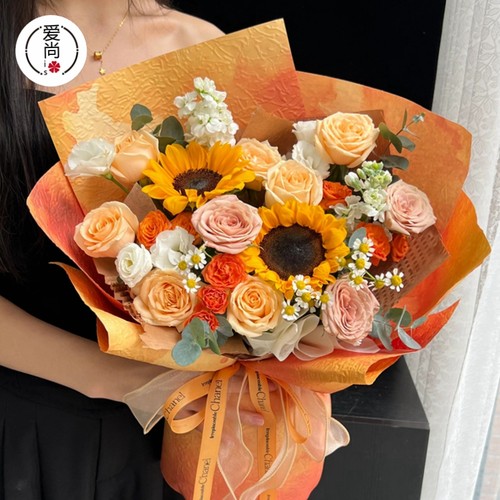 鲜花包装纸双色浮雕艺术风华纸