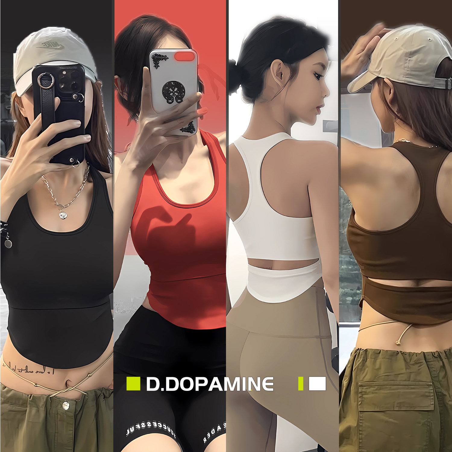 【高强度】防震聚拢美背瑜伽上衣新款运动跑步训练内衣健身背心女